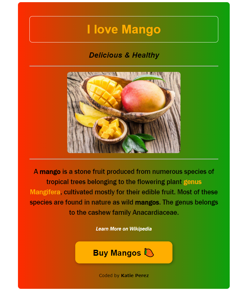 Mango Website